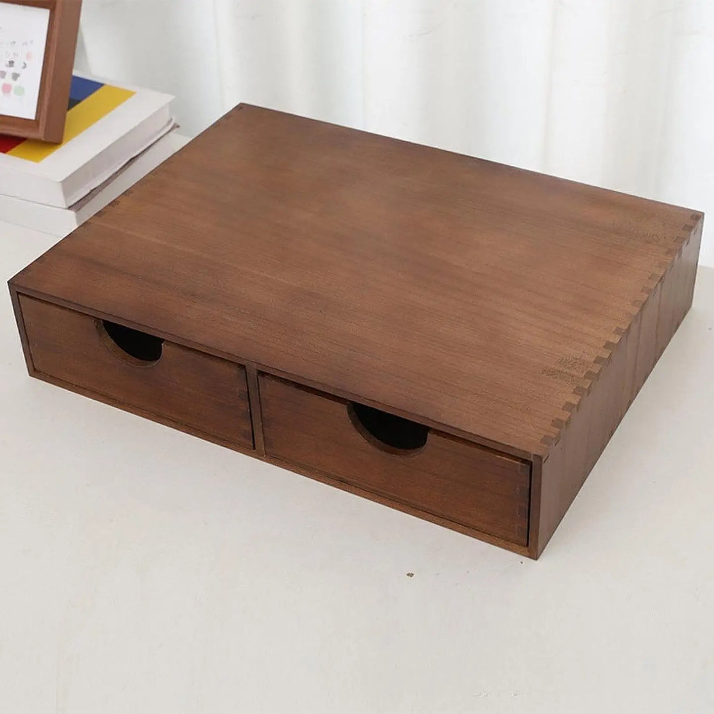 Wooden Coffee Pod Holder Coffee Capsule Drawer Organizer Tea Storage Box for Kitchen Bar Home Coffee Station Organization