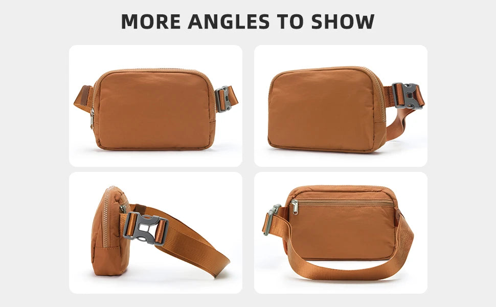 Belt Bag for Women Men, Fashion Crossbody Fanny Packs Waterproof Mini Waist Bag Bum Bag for Running, Hiking, Walking and Travel