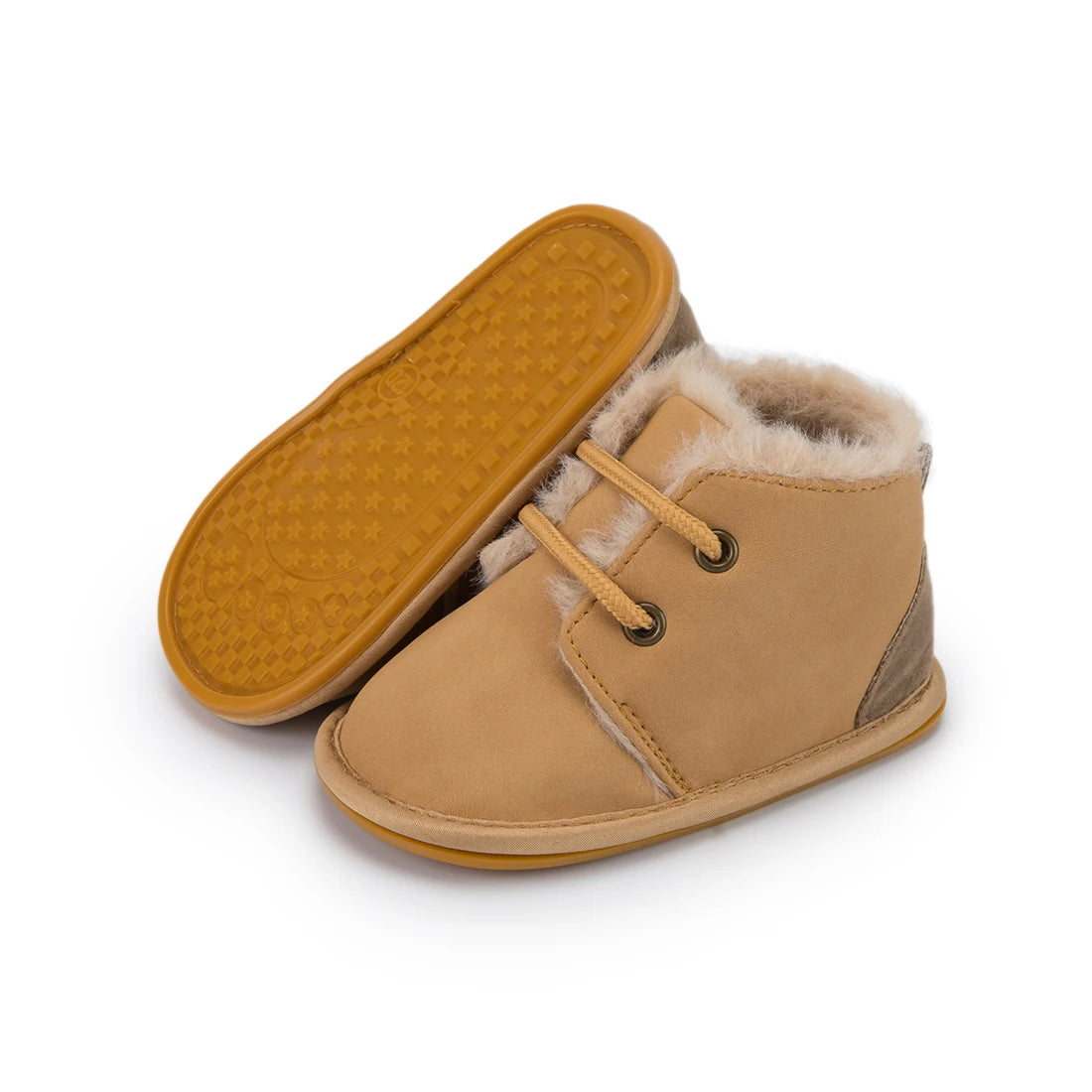 KIDSUN Winter Baby Snow Booties Warm Infant Boy Girl Toddler Shoes Rubber Sole Anti-slip Soft Newborn First Walkers Crib Shoes