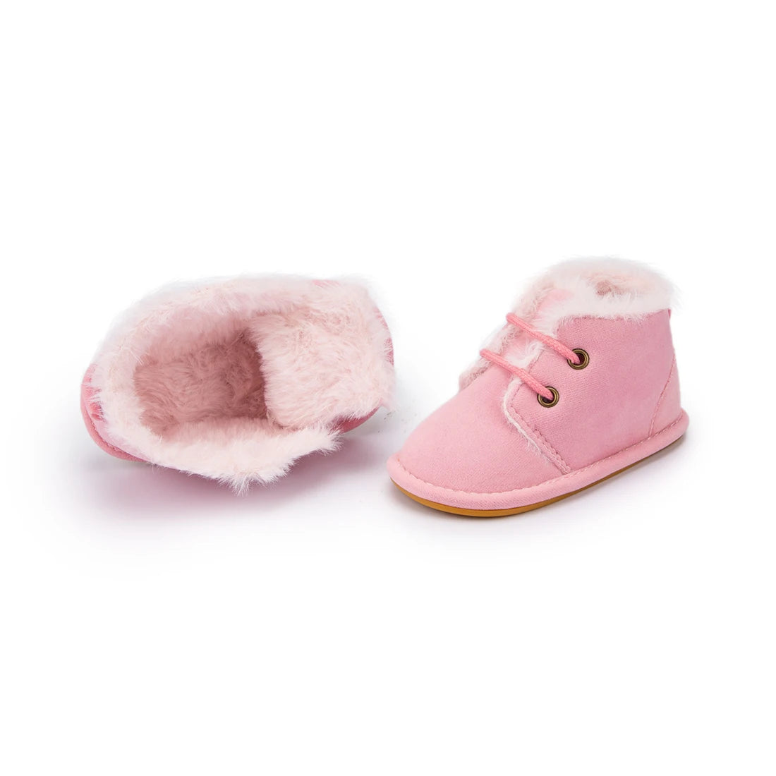 KIDSUN Winter Baby Snow Booties Warm Infant Boy Girl Toddler Shoes Rubber Sole Anti-slip Soft Newborn First Walkers Crib Shoes