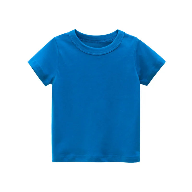 2-9 Years T Shirt Cartoon Animals Baby Kids Boys Girls Children Cotton Short Sleeves Summer Clothing Dinosaur Printing KF917