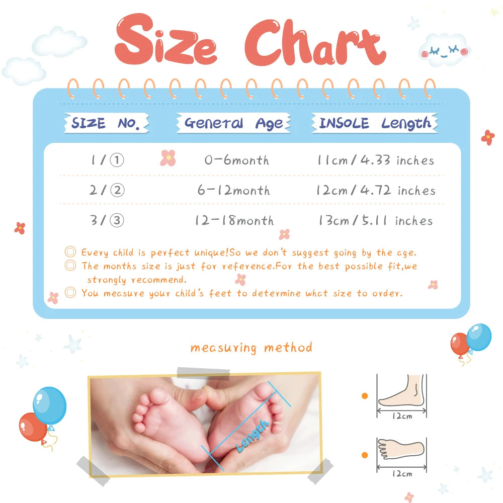 KIDSUN Winter Baby Snow Booties Warm Infant Boy Girl Toddler Shoes Rubber Sole Anti-slip Soft Newborn First Walkers Crib Shoes