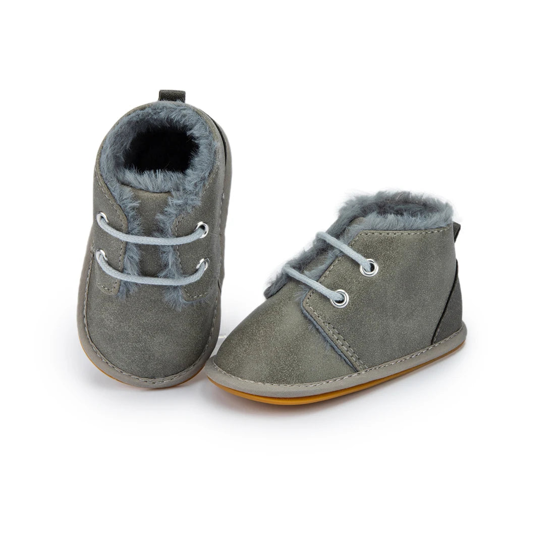 KIDSUN Winter Baby Snow Booties Warm Infant Boy Girl Toddler Shoes Rubber Sole Anti-slip Soft Newborn First Walkers Crib Shoes