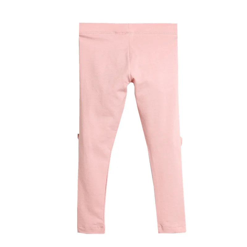Girls Leggings 100% Cotton Girl's Trousers Fille Girls Pants Skinny Print Cartoon Pattern Kids Children Leggings Trousers KF083
