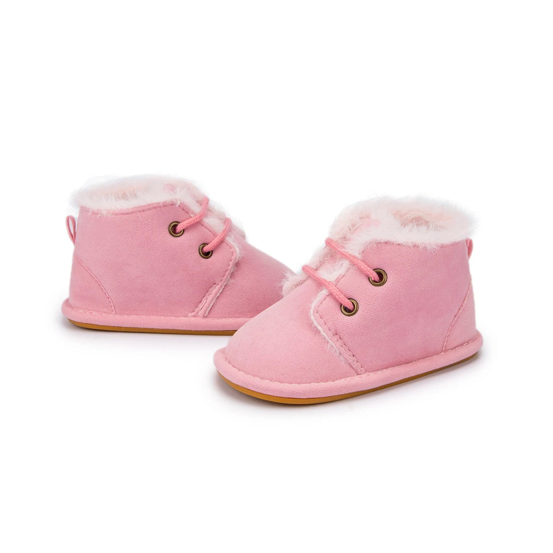 KIDSUN Winter Baby Snow Booties Warm Infant Boy Girl Toddler Shoes Rubber Sole Anti-slip Soft Newborn First Walkers Crib Shoes
