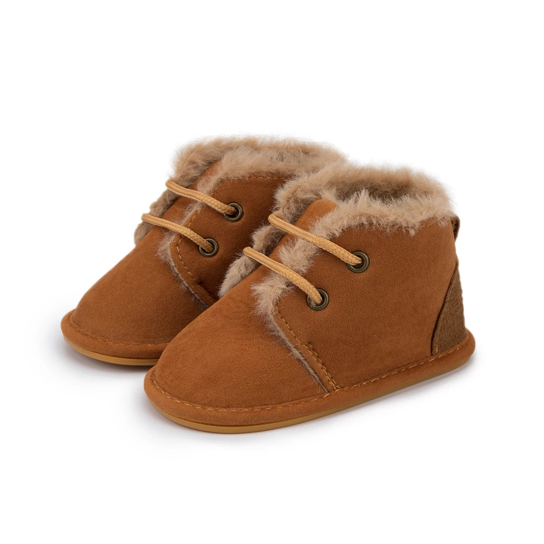 KIDSUN Winter Baby Snow Booties Warm Infant Boy Girl Toddler Shoes Rubber Sole Anti-slip Soft Newborn First Walkers Crib Shoes