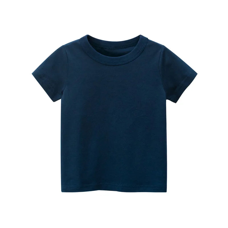 2-9 Years T Shirt Cartoon Animals Baby Kids Boys Girls Children Cotton Short Sleeves Summer Clothing Dinosaur Printing KF917