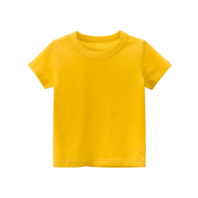 2-9 Years T Shirt Cartoon Animals Baby Kids Boys Girls Children Cotton Short Sleeves Summer Clothing Dinosaur Printing KF917