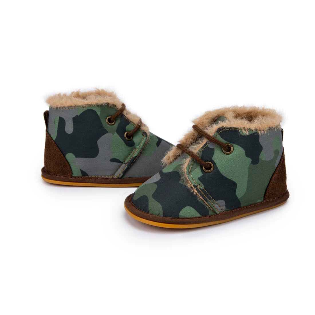 KIDSUN Winter Baby Snow Booties Warm Infant Boy Girl Toddler Shoes Rubber Sole Anti-slip Soft Newborn First Walkers Crib Shoes