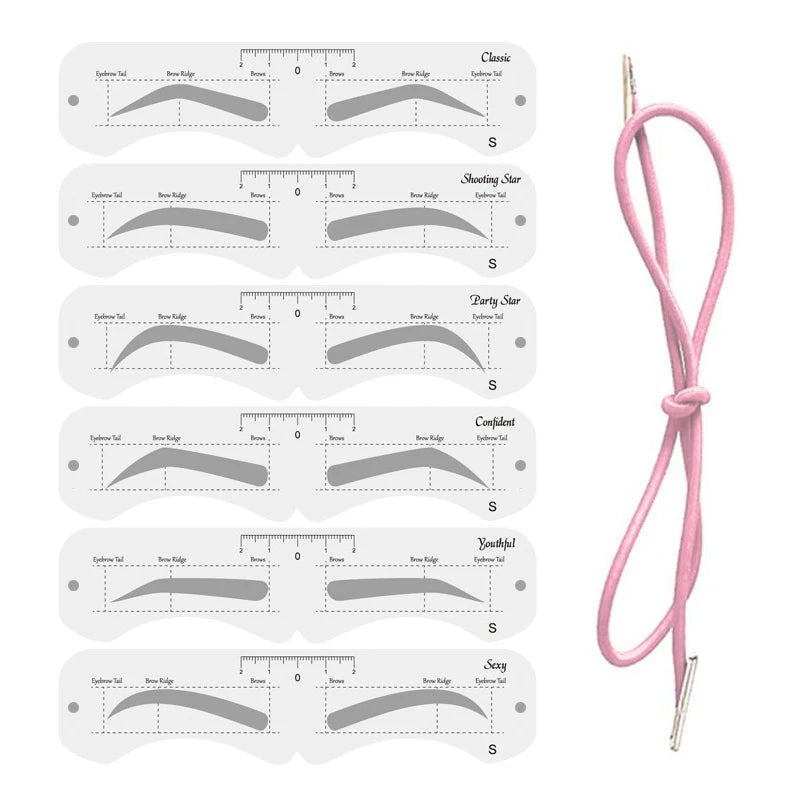 Reusable Eyebrow Mold with Elastic Band Multifunctional DIY Eyebrow Makeup Tool Suitable for Beginner Makeup Tools & Accessories