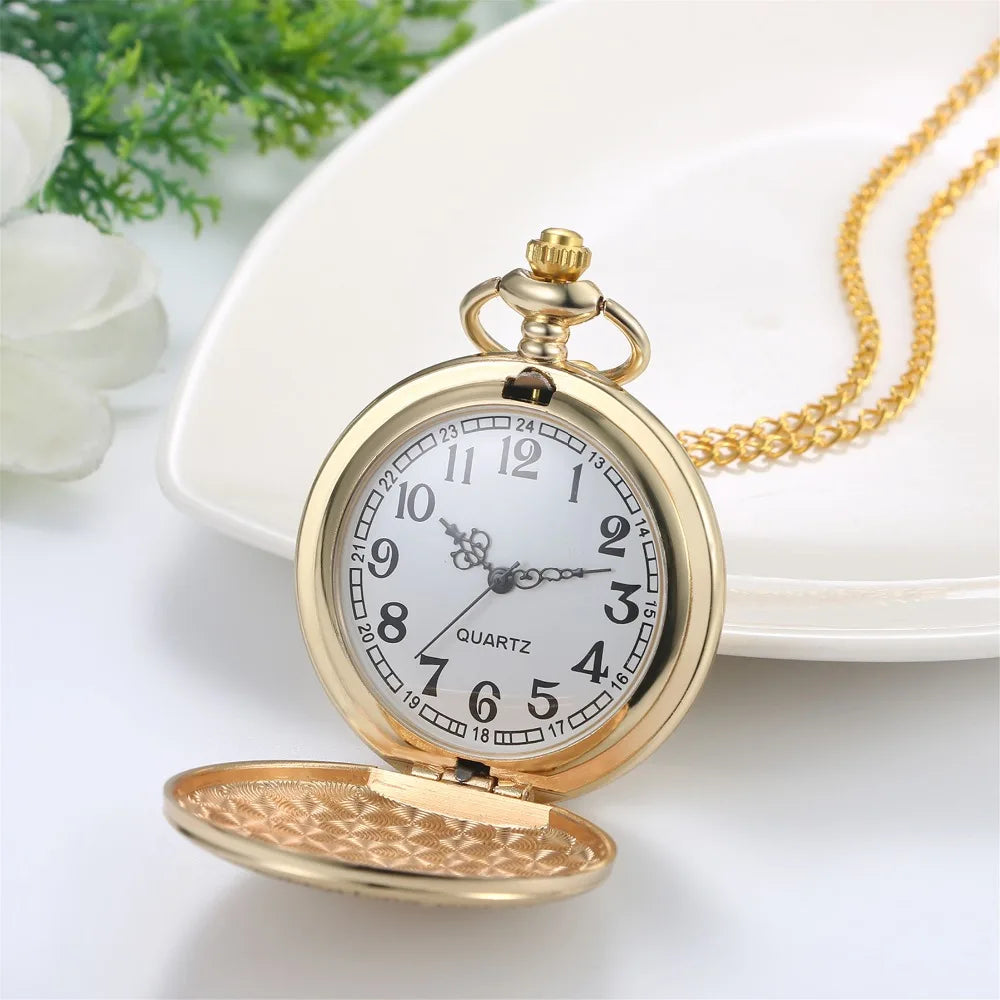 LANCARDO Quartz Pocket Watch Chain To My Son Necklace Fob Watches Men Children's Day Kids Boy Gift Present reloj de bolsillo
