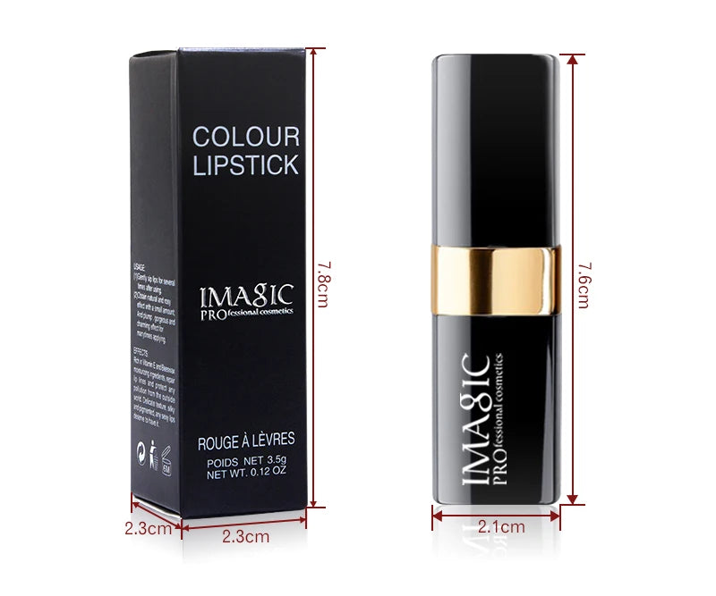 IMAGIC Lipstiffie Bevogtiger Lippe Gladde Lipstick Langdurige Sjarmante Lipstiffie Kosmetiese Skoonheid Grimering 12 Kleure