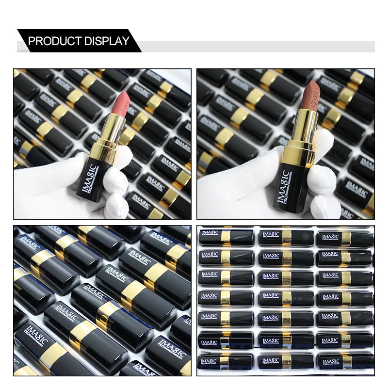 IMAGIC Lipstiffie Bevogtiger Lippe Gladde Lipstick Langdurige Sjarmante Lipstiffie Kosmetiese Skoonheid Grimering 12 Kleure
