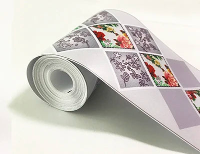 3D Wall Sticker PVC Self-Adhesive Waterproof Removable Flowers Wallpaper Border Kitchen Bathroom Kicking Line Home Decor Sticker