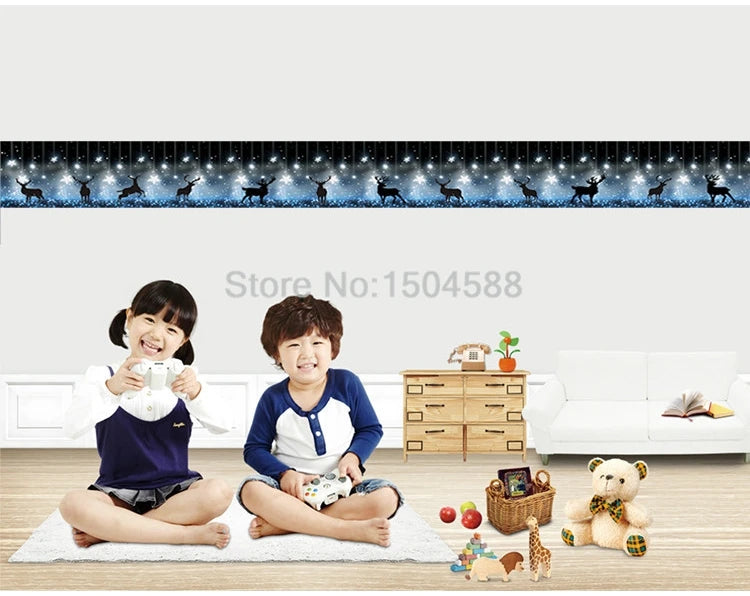 3D Wall Sticker PVC Self-Adhesive Waterproof Removable Flowers Wallpaper Border Kitchen Bathroom Kicking Line Home Decor Sticker