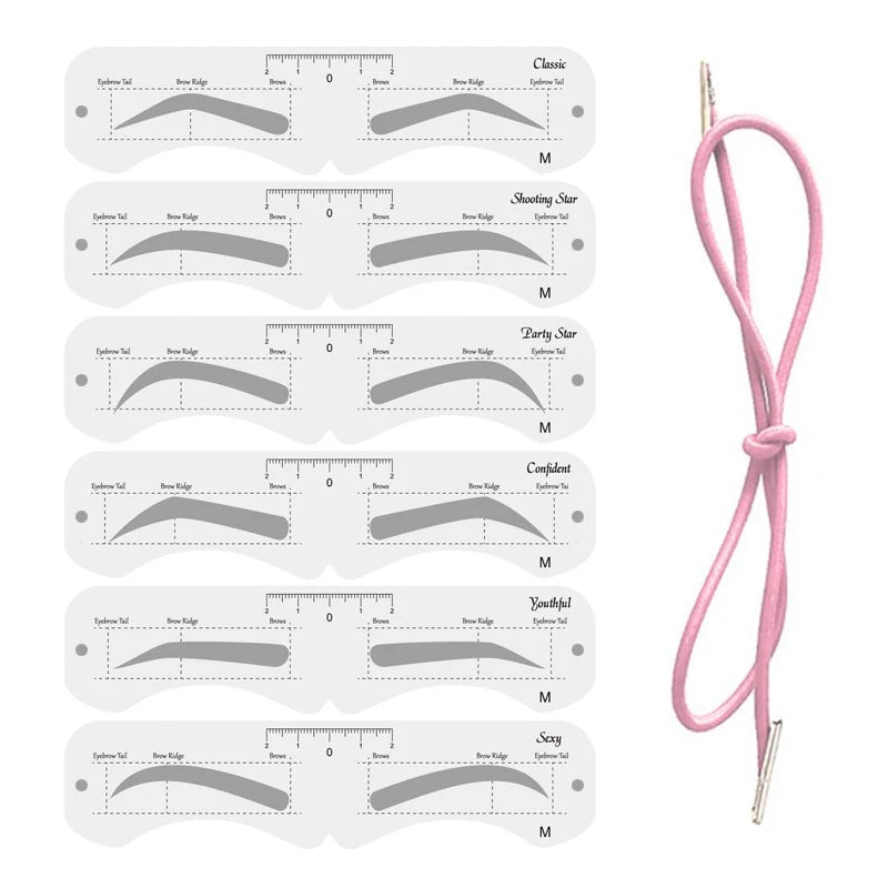 Reusable Eyebrow Mold with Elastic Band Multifunctional DIY Eyebrow Makeup Tool Suitable for Beginner Makeup Tools & Accessories