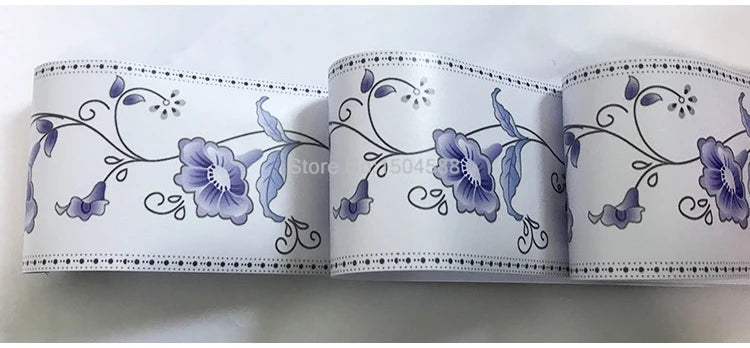 3D Wall Sticker PVC Self-Adhesive Waterproof Removable Flowers Wallpaper Border Kitchen Bathroom Kicking Line Home Decor Sticker