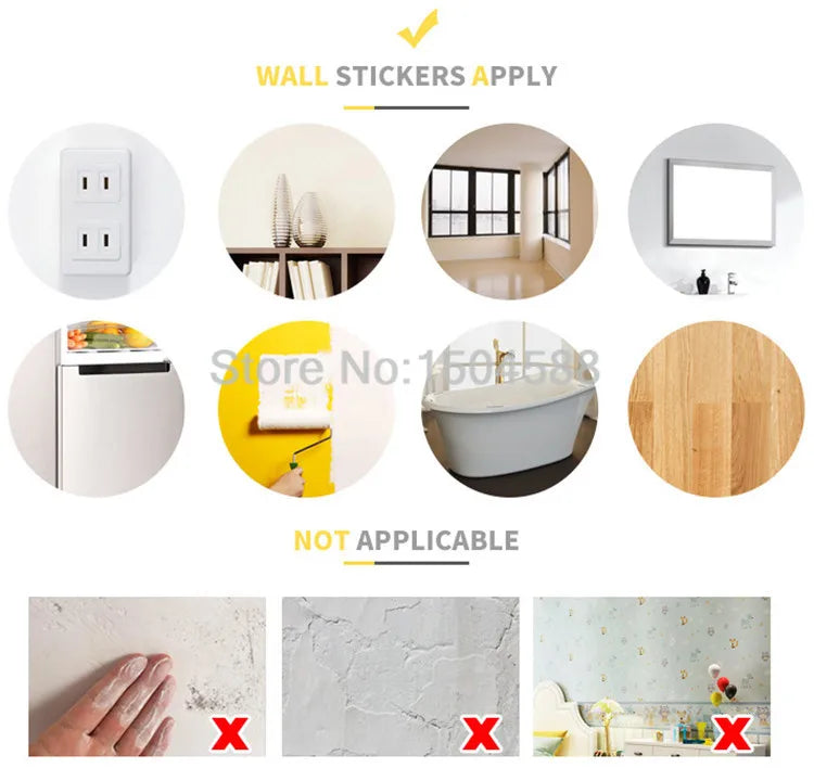 3D Wall Sticker PVC Self-Adhesive Waterproof Removable Flowers Wallpaper Border Kitchen Bathroom Kicking Line Home Decor Sticker