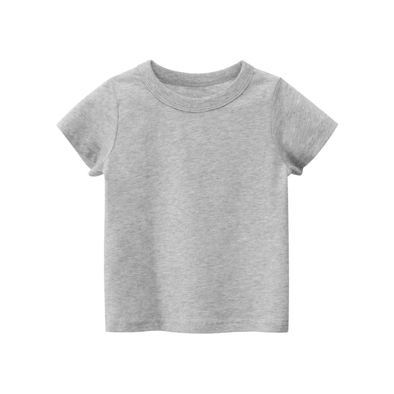 2-9 Years T Shirt Cartoon Animals Baby Kids Boys Girls Children Cotton Short Sleeves Summer Clothing Dinosaur Printing KF917