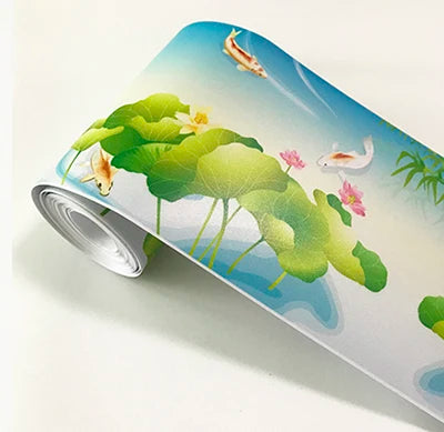 3D Wall Sticker PVC Self-Adhesive Waterproof Removable Flowers Wallpaper Border Kitchen Bathroom Kicking Line Home Decor Sticker