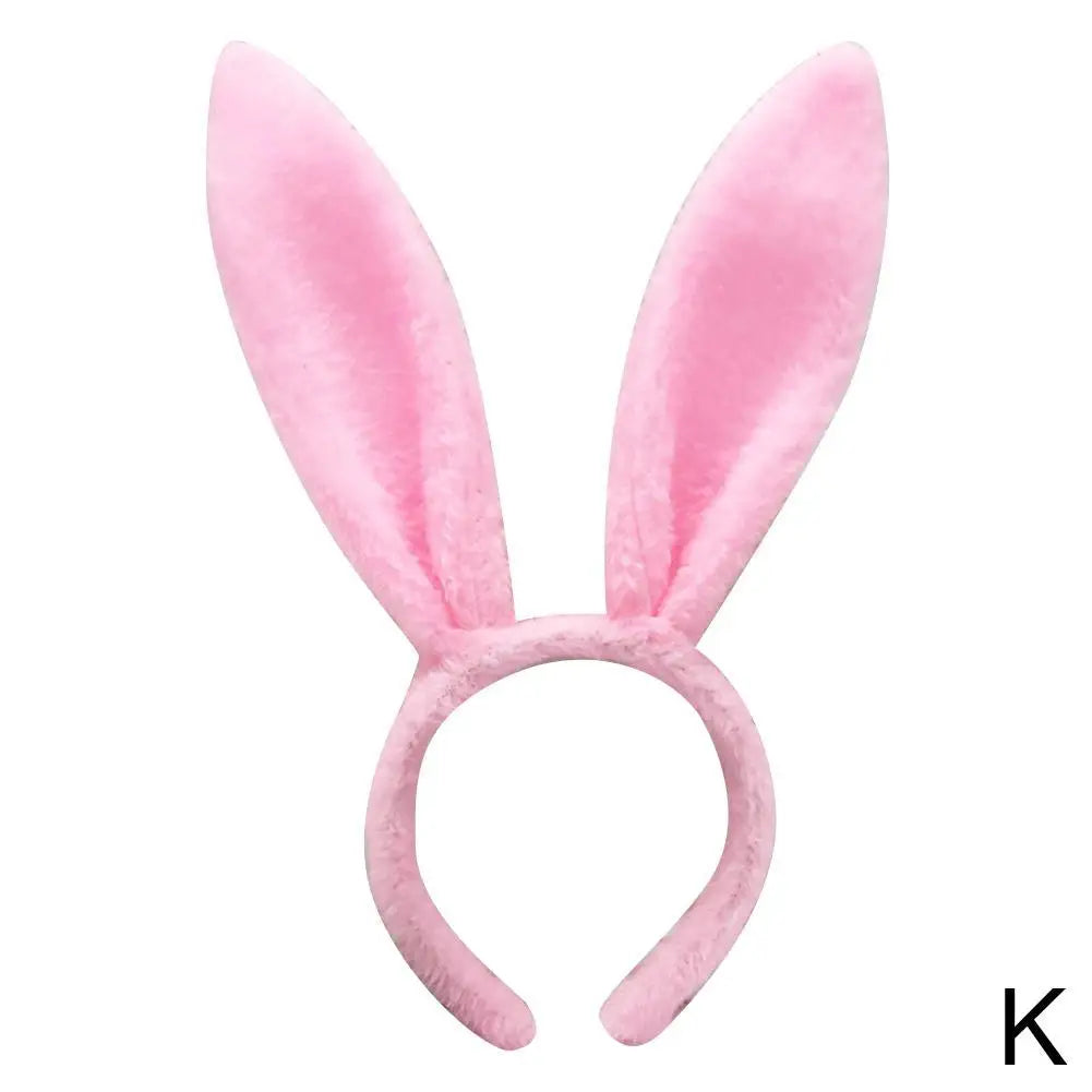 Cute Easter Bunny Ears Headband Women's Plush Lugs Hare Ears Hairband Girl Rabbit Ears Headwear Cosplay Costume Hair Accessories