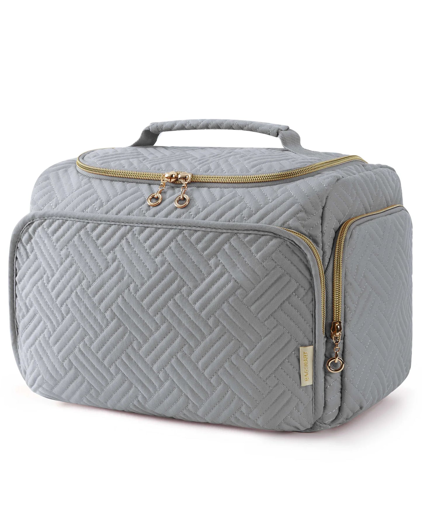 BAGSMART Cosmetic Bag for Make UP Cases Large Capacity Makeup Organizer With Handle Waterproof Travel Toiletry Storage