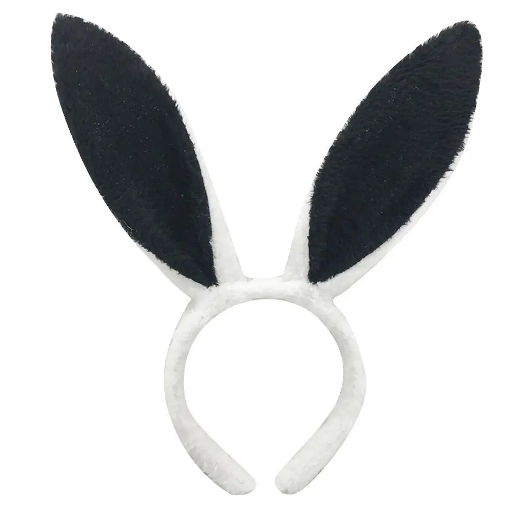 Cute Easter Bunny Ears Headband Women's Plush Lugs Hare Ears Hairband Girl Rabbit Ears Headwear Cosplay Costume Hair Accessories