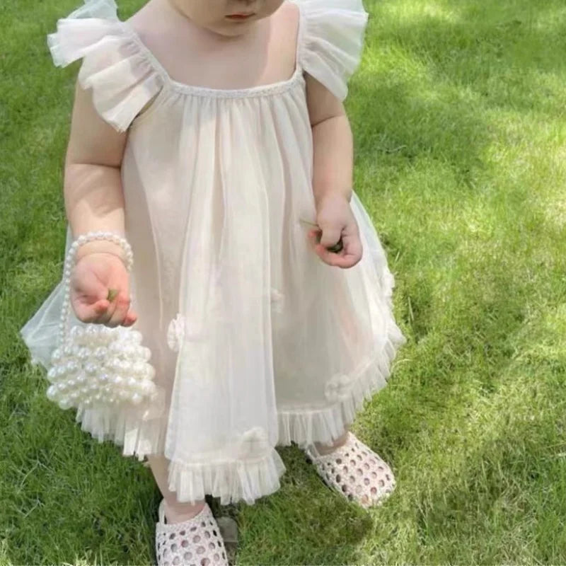 Baby Girls Shoes Braided Sandals for Girls Kids Fashion Hollow Out Leather Shoe Soft Sole Retro Princess Slippers Beach Shoes