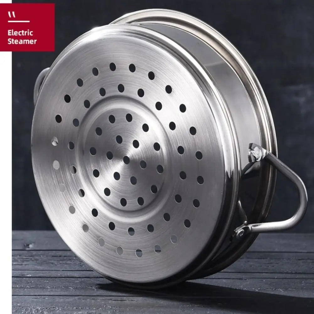 New 304 Stainless Steel Steamer Basket with Double Ear Kitchen Cooking Tool Pot Steaming Grid Generic Multifunction Steam Rack