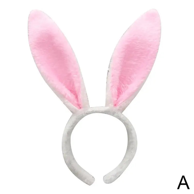 Cute Easter Bunny Ears Headband Women's Plush Lugs Hare Ears Hairband Girl Rabbit Ears Headwear Cosplay Costume Hair Accessories