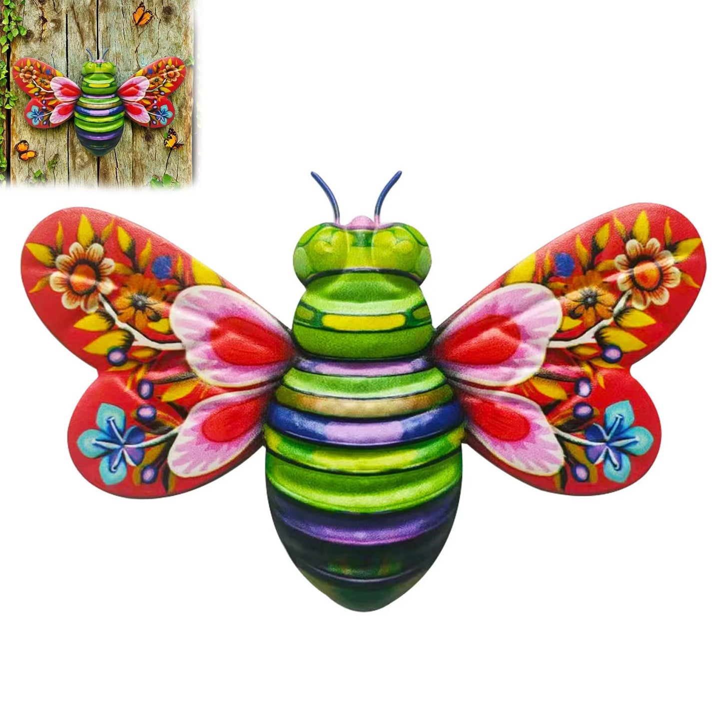 Wall Hanging Art 3D Sculpture Wall Art Sculpture Ornament for Living Room Garden Bedroom