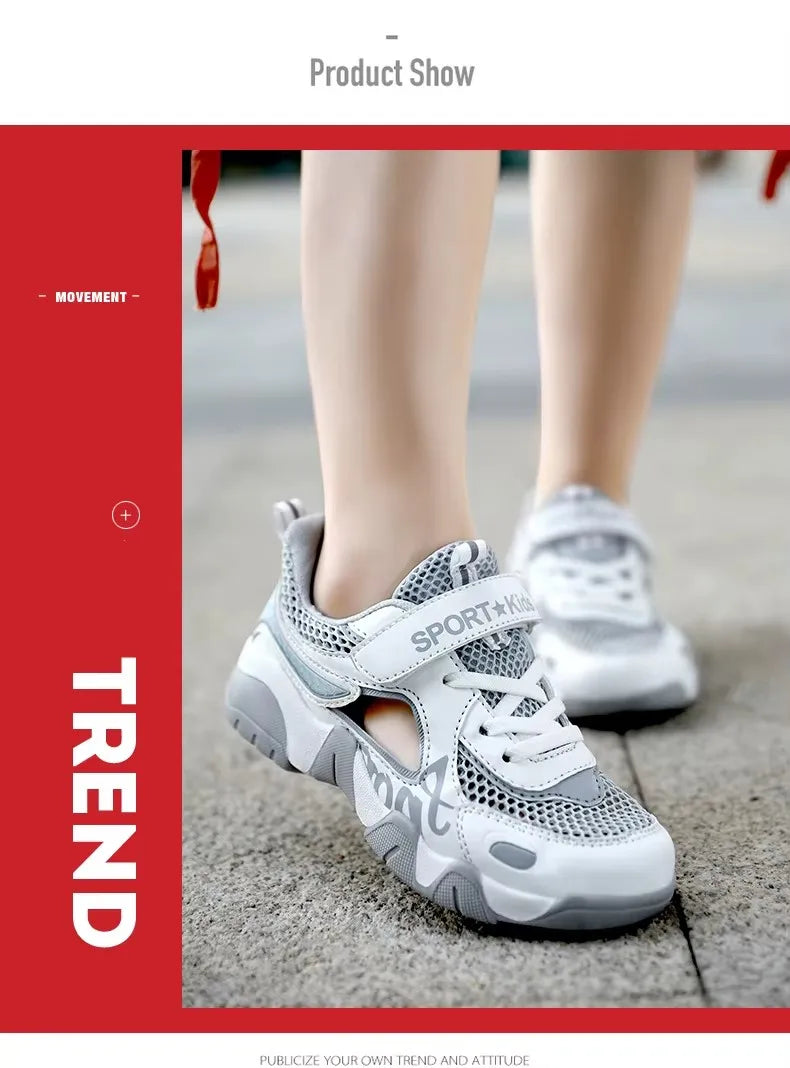 Kids Summer Shoes Kids Sandals Breathable Boys Sandals Soft Children's Shoes Outdoor Protecting Toes Beach Sandal Water Shoes