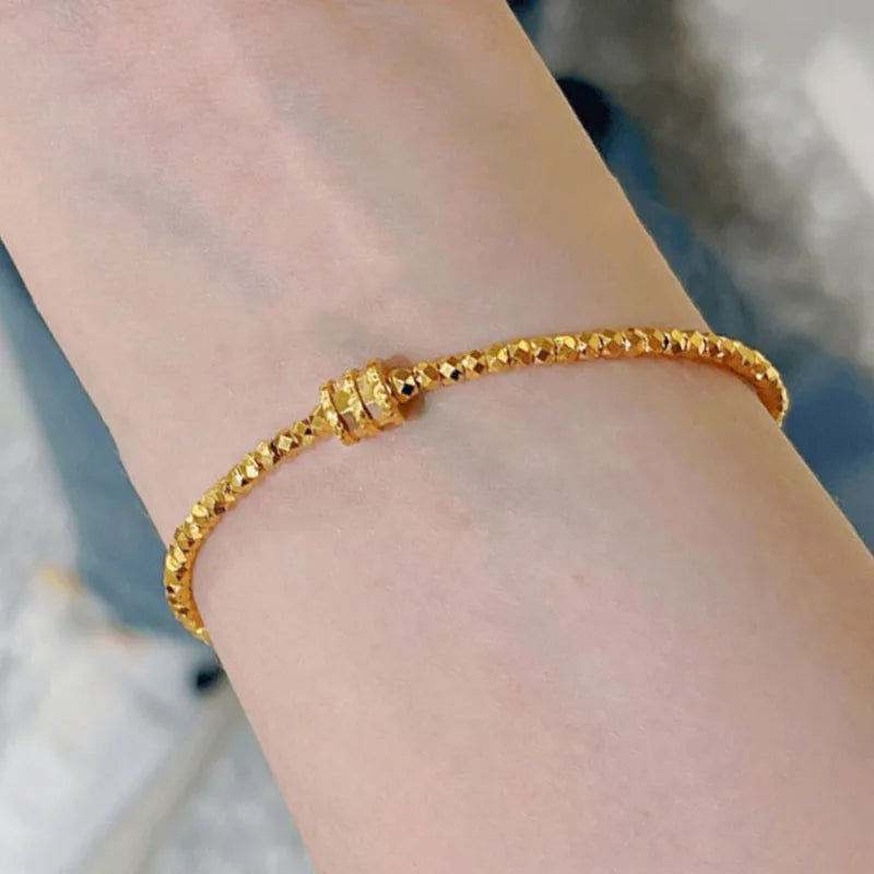 Classic Sparkling Irregular Bead Bracelet for women Small Pendant bangles Light Luxury High quality Banquet Party Jewelry