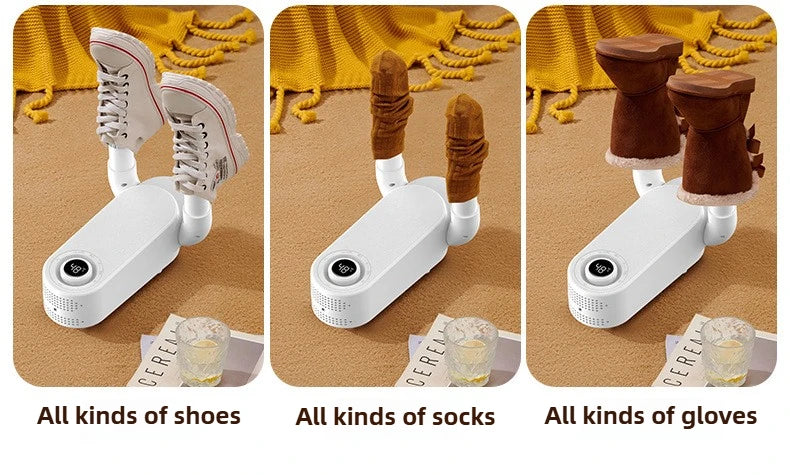 Electric Shoes Dryer Portable Foldable Smart Heater Deodorizer Dehumidifier Shoe Drying Machine Foot Warmer Appliances 220v