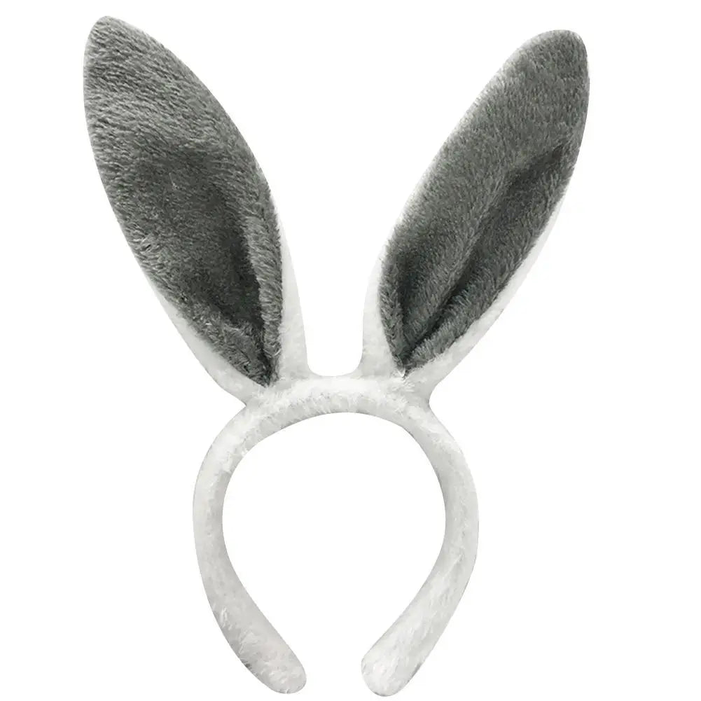 Cute Easter Bunny Ears Headband Women's Plush Lugs Hare Ears Hairband Girl Rabbit Ears Headwear Cosplay Costume Hair Accessories