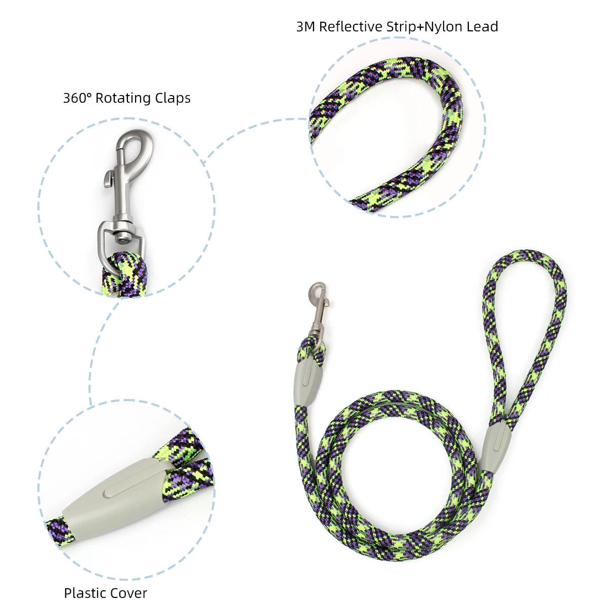 Leashes And Collar Set For Small Medium Large Dogs Pet French Bulldog Chihuahua Pug Outdoor Walking Lead Collar Leash Supplies