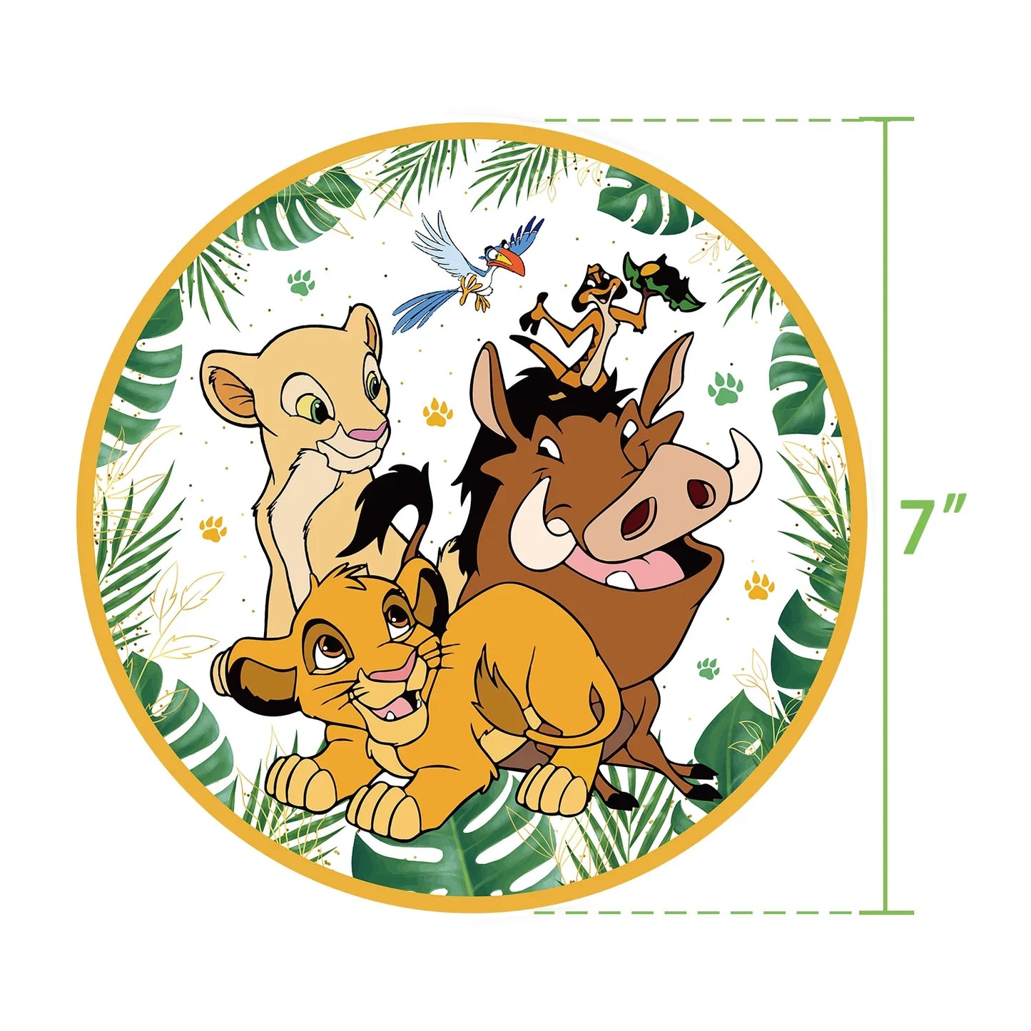 Disney Leeukoning Simba Verjaardagpartytjieversierings Weggooibare Tafeldoek Vurk Mes Lepel Koppiebord vir Kind Babastee