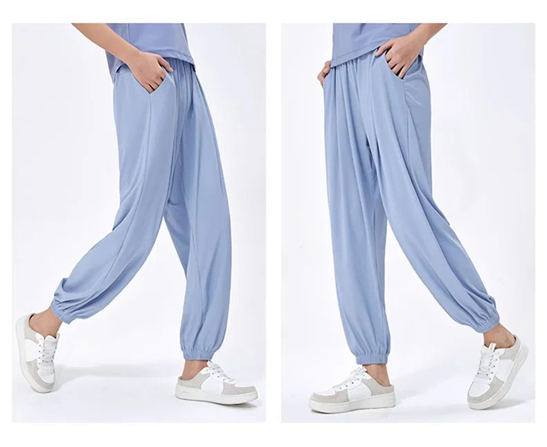 GOLDEN CAMEL Outdoor Hiking Pants Sun Protection Sport Running Trousers Quick-dry Thin Ice Feeling Pant for Women 2023 Summer Ne