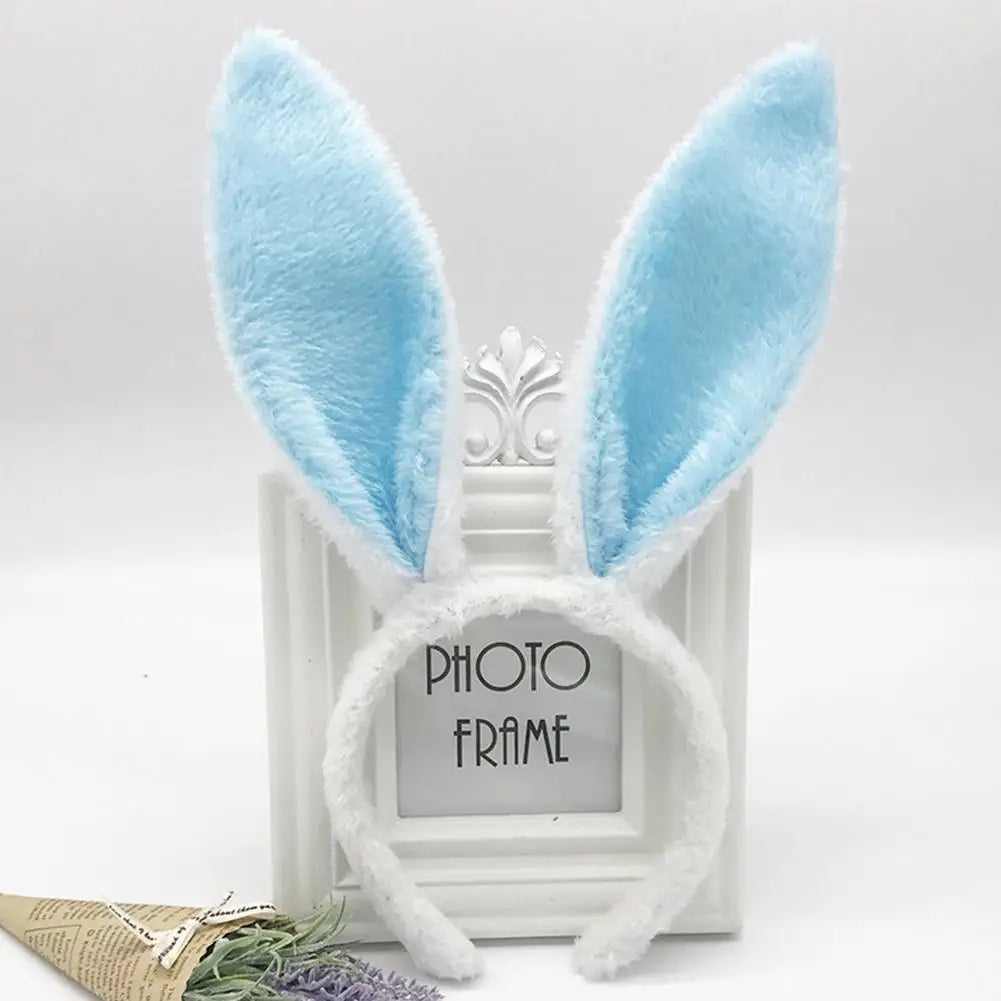 Cute Easter Bunny Ears Headband Women's Plush Lugs Hare Ears Hairband Girl Rabbit Ears Headwear Cosplay Costume Hair Accessories