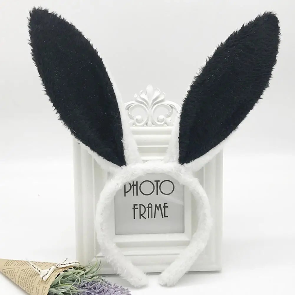 Cute Easter Bunny Ears Headband Women's Plush Lugs Hare Ears Hairband Girl Rabbit Ears Headwear Cosplay Costume Hair Accessories
