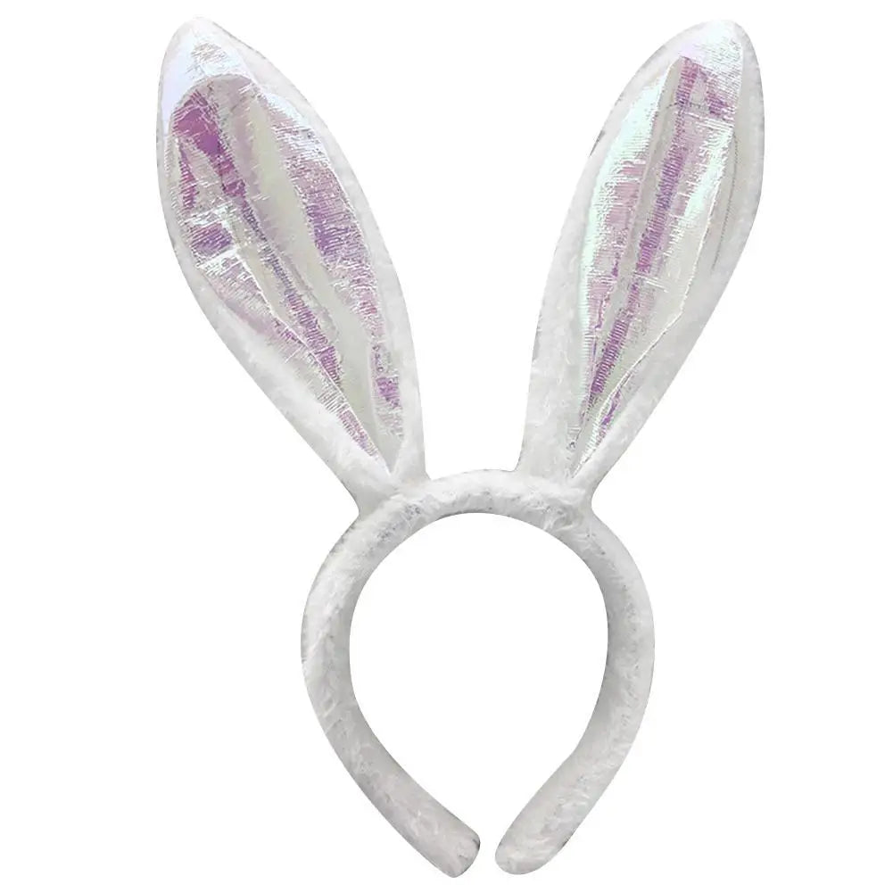 Cute Easter Bunny Ears Headband Women's Plush Lugs Hare Ears Hairband Girl Rabbit Ears Headwear Cosplay Costume Hair Accessories
