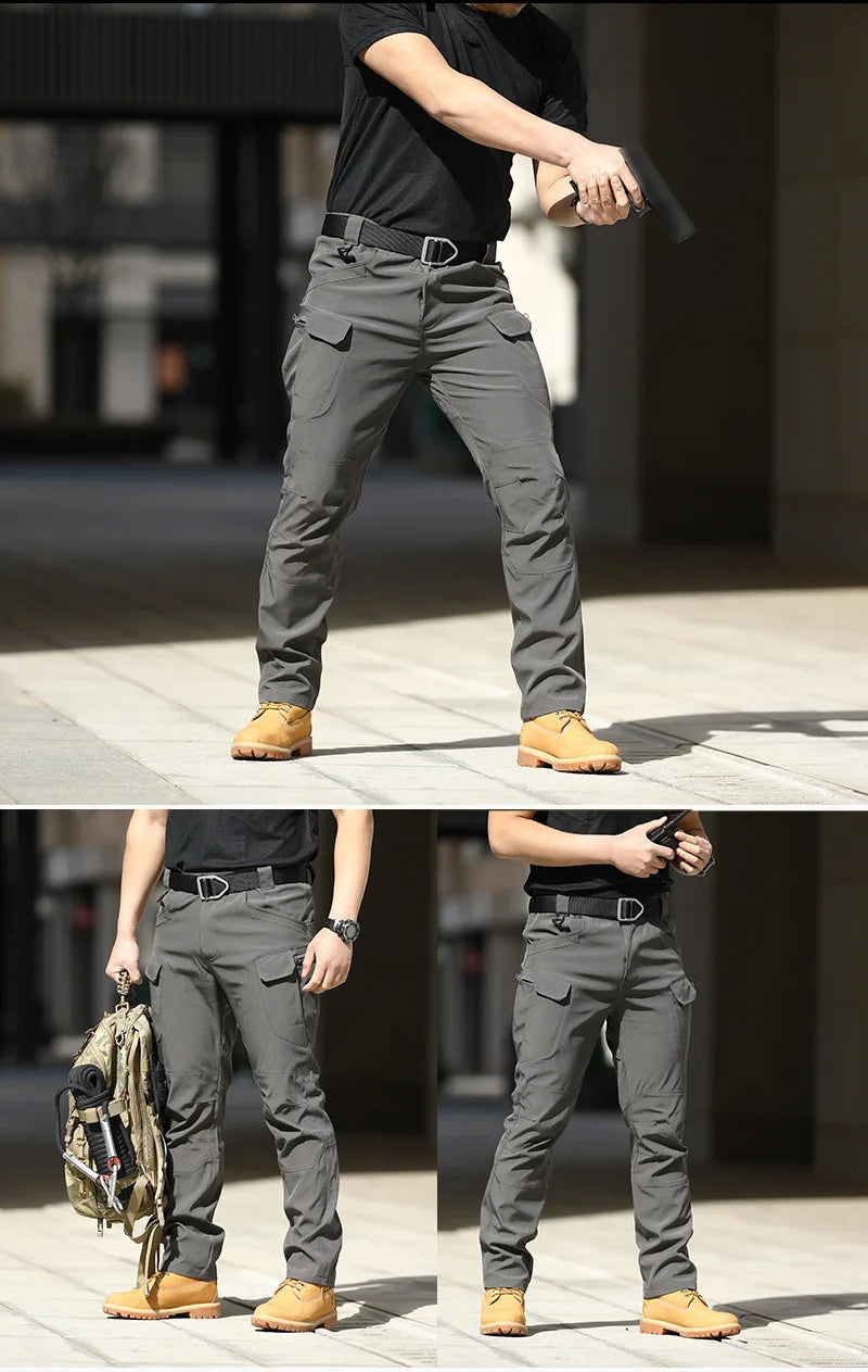 Spring-Autumn Outdoor Stretch Water-Resistant Hiking Trousers - Wear-Resistant Desert Camouflage Tactical Military Utility Pants