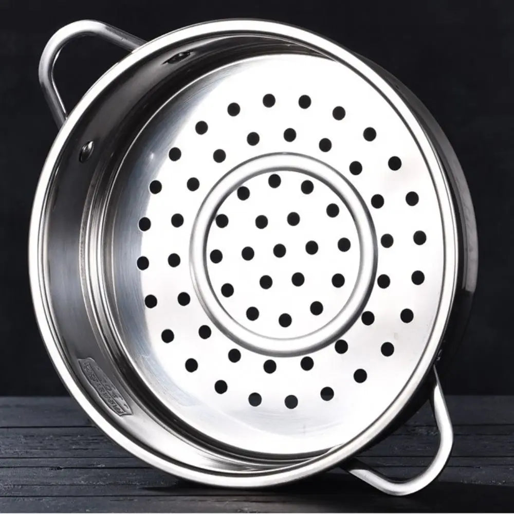 New 304 Stainless Steel Steamer Basket with Double Ear Kitchen Cooking Tool Pot Steaming Grid Generic Multifunction Steam Rack
