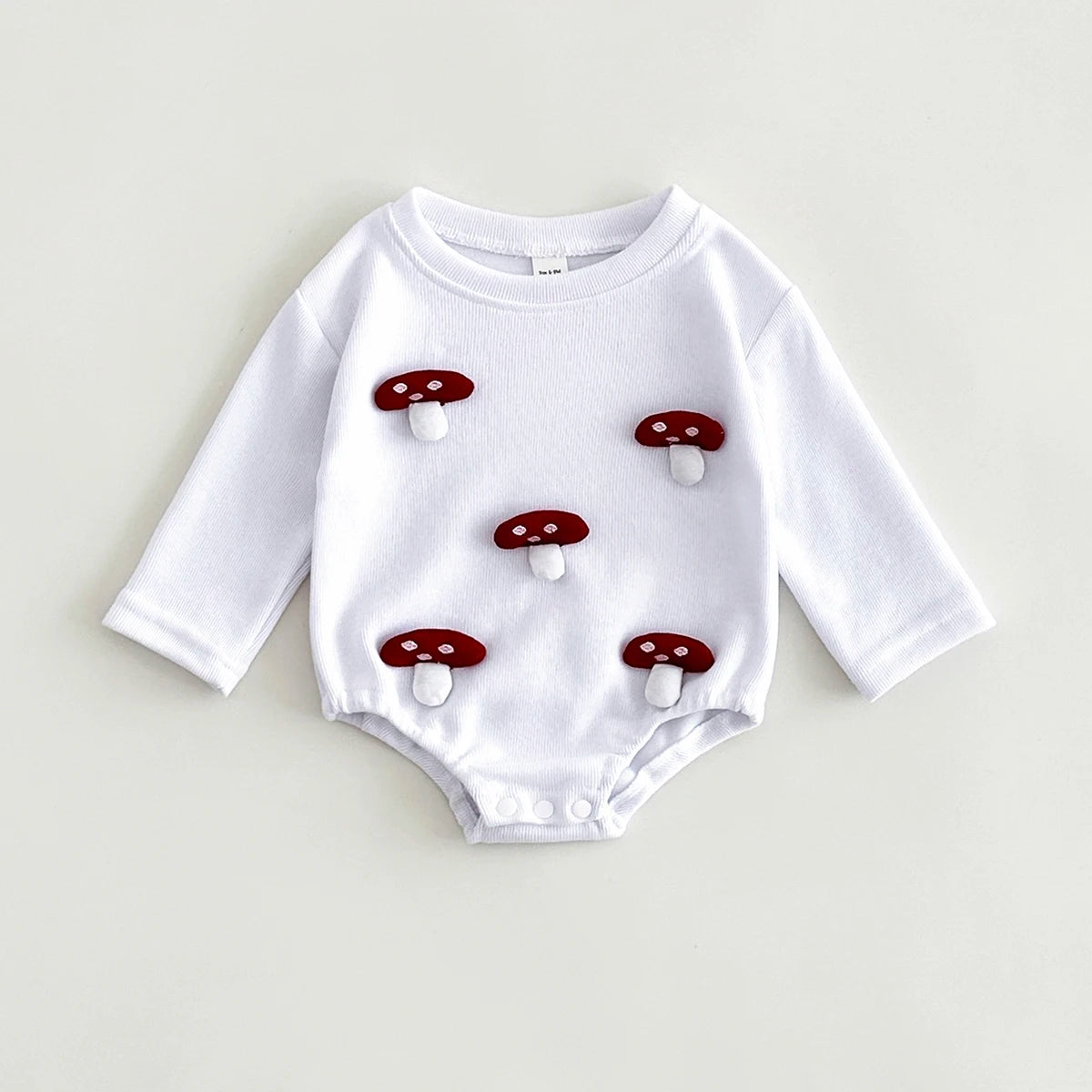 Infant Baby Dreieck Blase Strampler Jungen Mädchen Baby Herbst Sweatshirt Body Cartoon Ente/Pilz Nette Neugeborene Kleidung