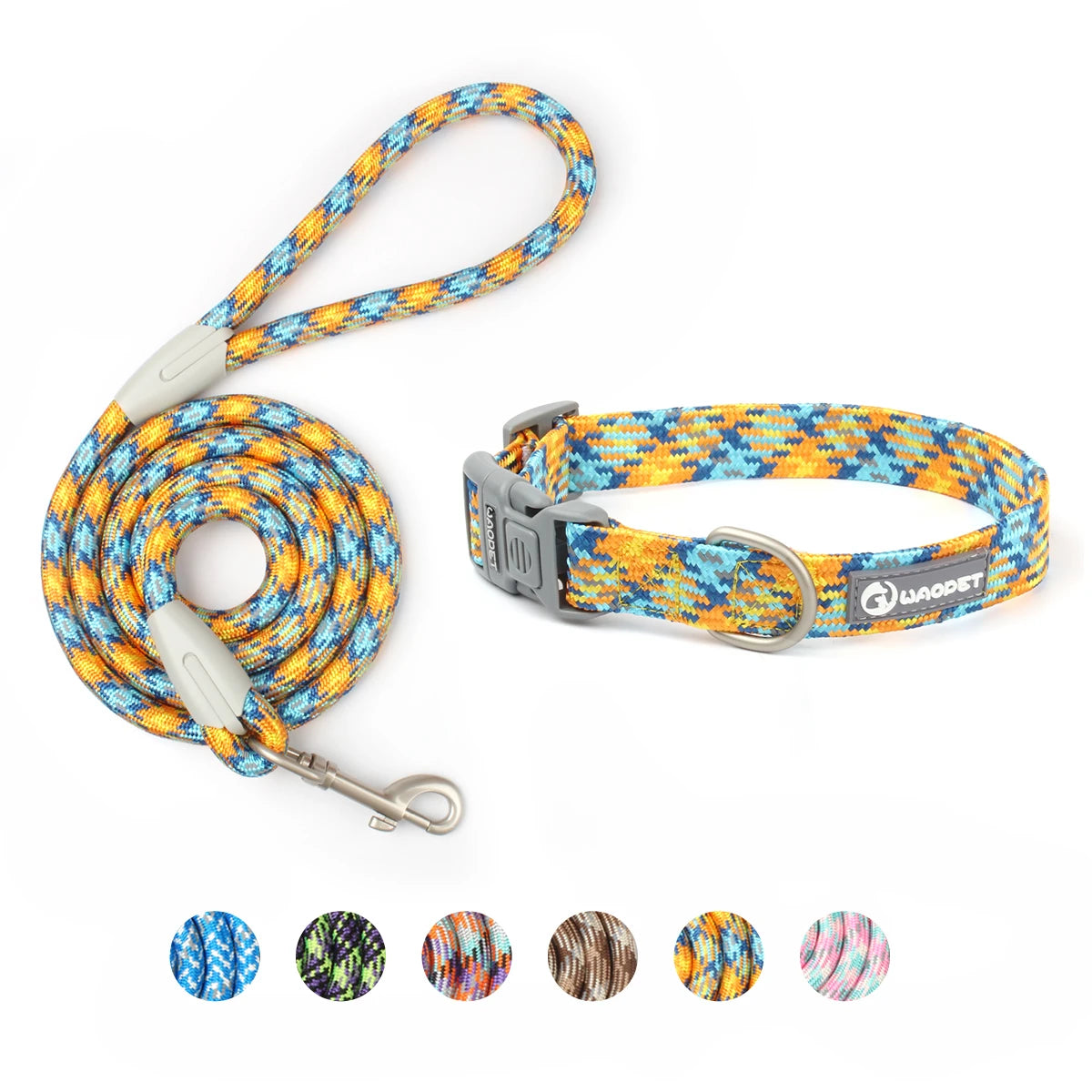 Leashes And Collar Set For Small Medium Large Dogs Pet French Bulldog Chihuahua Pug Outdoor Walking Lead Collar Leash Supplies