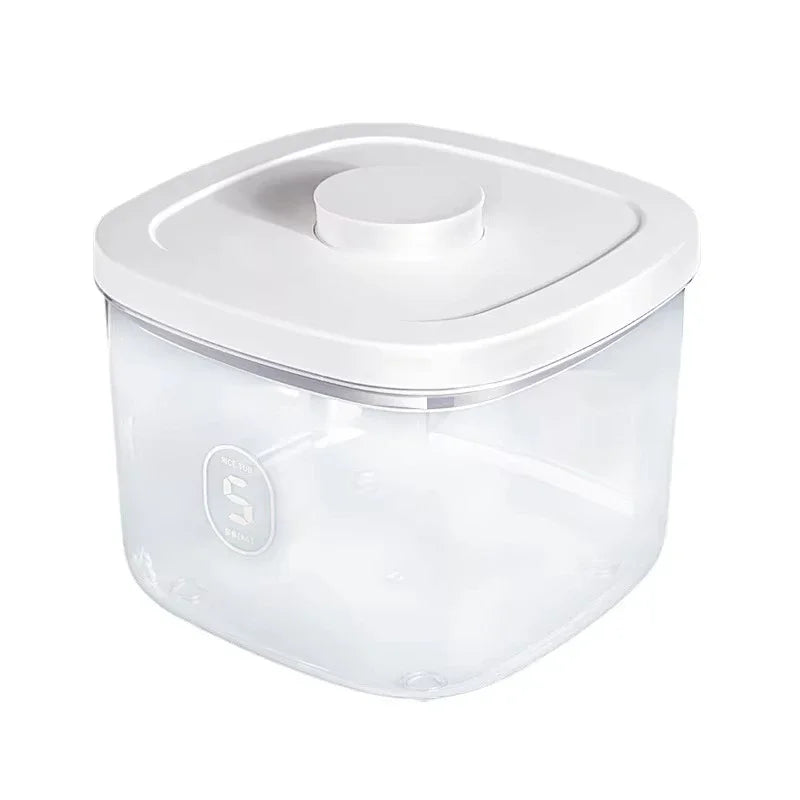 Seal Rice Bucket Vacuum Rice Buckets Cat Food Bucket Pet Food Storage Bucket Dust-proof Grain Jar Glass Jar Home Storage Box