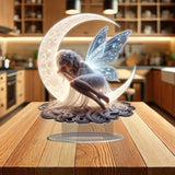 1 piece of charming crescent fairy decoration ornaments - kitchen decoration and office decoration. The Perfect Gift