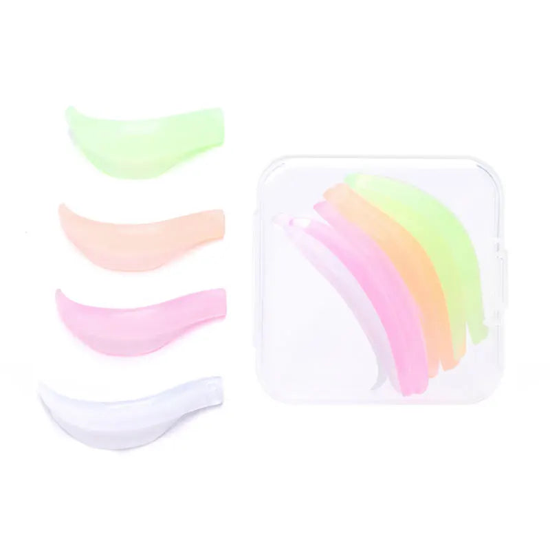 4 Pairs Silicone Eyelash Perm Pad Lifting Lashes Rods Shield Recycling 3D Eyelash Curler Accessories Applicator Makeup Tools