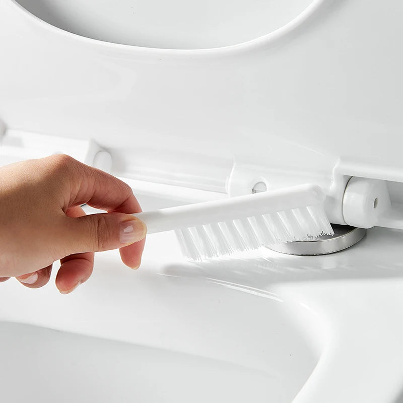 Wall Hanging Toilet Brush Toilet Bowl 2 Cleaning Brushes Silicone Toilet Brush with Holder For Floor Bathroom Accessories Sets