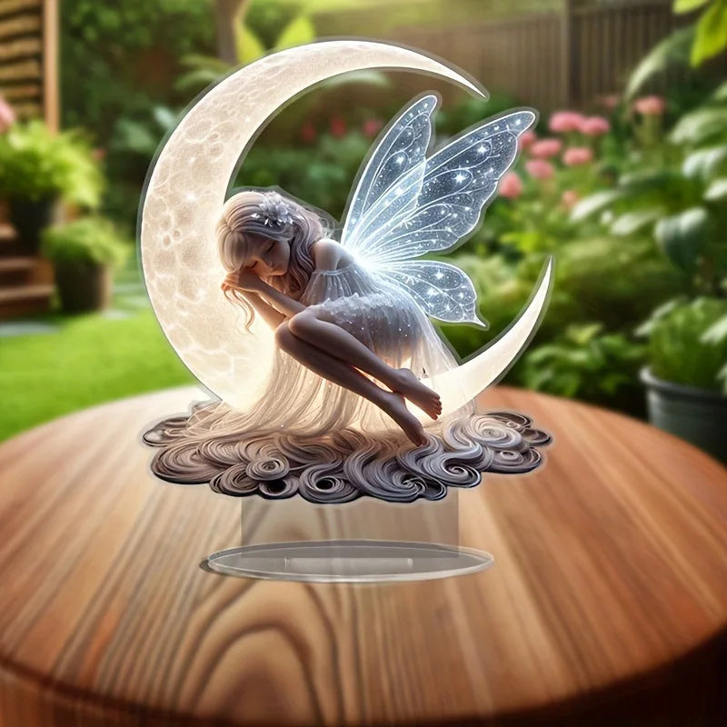 1 piece of charming crescent fairy decoration ornaments - kitchen decoration and office decoration. The Perfect Gift